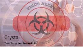  Presentation with hazard - Presentation theme enhanced with digital-illustration-of-a-red background and a coral colored foreground