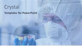  Presentation with public health covid - Presentation enhanced with digital-illustration-of-a-scientist background and a  colored foreground