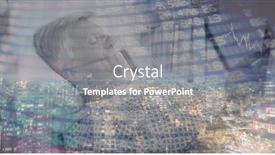  Presentation with digital health - Slides with digital-illustration-of-a-senior background and a gray colored foreground