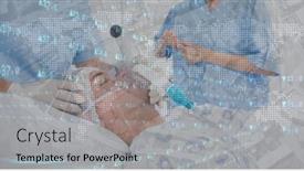  Presentation with global public health - Theme consisting of digital-illustration-of-a-senior background and a light gray colored foreground