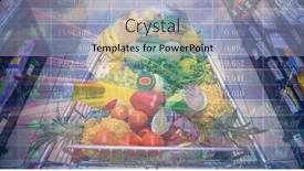  Presentation with digital image processing - Presentation theme having digital-illustration-of-a-shop background and a light blue colored foreground