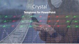  Presentation with digital statistics - Presentation design enhanced with digital-illustration-of-a-woman background and a gray colored foreground