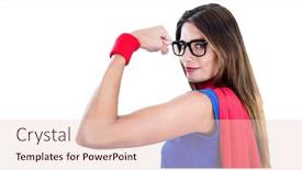  Presentation with public health - Presentation theme with digital-illustration-of-a-woman background and a lemonade colored foreground