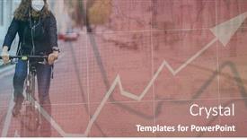  Presentation with public health covid - Slide deck enhanced with digital-illustration-of-a-woman background and a coral colored foreground