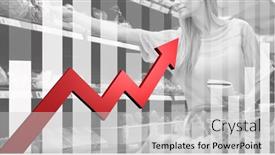  Presentation with digital image processing - Theme consisting of digital-illustration-of-caucasian-woman background and a light gray colored foreground