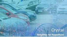  Presentation with digital image processing - Slide deck having digital-illustration-of-clock-ticking background and a teal colored foreground