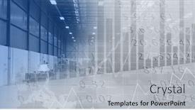  Presentation with digital statistics - Colorful PPT layouts enhanced with digital-illustration-of-data-processing backdrop and a light gray colored foreground