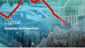  Presentation with digital finance - Theme consisting of digital-illustration-of-data-recording background and a teal colored foreground