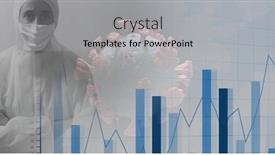  Presentation with digital statistics - Amazing slide deck having digital-illustration-of-data-statistics backdrop and a light gray colored foreground