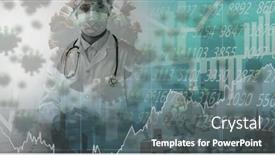  Presentation with digital statistics - Beautiful slide deck featuring digital-illustration-of-data-statistics backdrop and a gray colored foreground