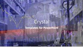  Presentation with digital statistics - Theme enhanced with digital-illustration-of-earth background and a coral colored foreground