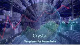  Presentation with digital statistics - Beautiful slides featuring digital-illustration-of-earth backdrop and a ocean colored foreground