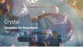  Presentation with covid coronavirus - Slide set consisting of digital-illustration-of-macro-covid background and a gray colored foreground