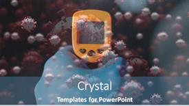  Presentation with covid coronavirus - Theme with digital-illustration-of-macro-covid background and a teal colored foreground