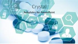  Presentation with public health covid - Slides featuring digital-illustration-of-medical-icons background and a light blue colored foreground