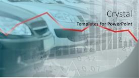  Presentation with digital finance - Presentation theme with digital-illustration-of-statistics-over background and a light blue colored foreground