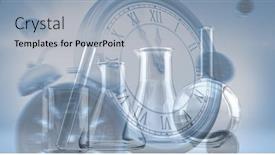  Presentation with public alarm - PPT theme featuring digital-illustration-of-test-tubes background and a light gray colored foreground