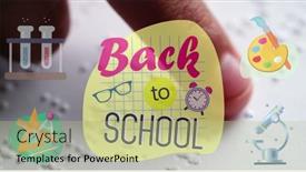  Presentation with digital image - Theme consisting of digital-image-of-back background and a mint green colored foreground