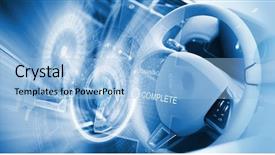  Presentation with car design - Presentation consisting of digital image of car steering background and a light blue colored foreground