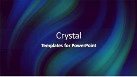  Presentation with green blue waves - Presentation theme having digital-image-of-green background and a navy blue colored foreground