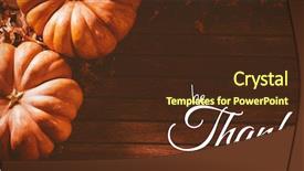  Presentation with happy thanksgiving - Presentation having digital image of happy thanksgiving background and a tawny brown colored foreground