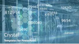  Presentation with digital image - Theme with digital-image-of-multiple-changing background and a teal colored foreground