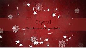  Presentation with red stars - Slide set with digital-image-of-multiple-stars background and a  colored foreground