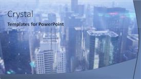  Presentation with digital image processing - Presentation theme having digital-image-of-network background and a light blue colored foreground