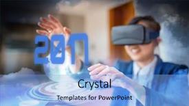  Presentation with 2019 chinese new year - Amazing presentation theme having digital image of new year backdrop and a light blue colored foreground