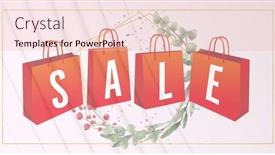  Presentation with pink retail - Slides featuring digital-image-of-sale-text background and a lemonade colored foreground