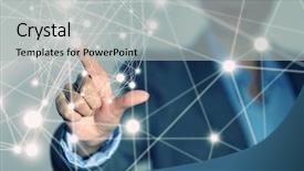  Presentation with digital innovation - Presentation theme with digital innovation - social interaction concept background and a light gray colored foreground