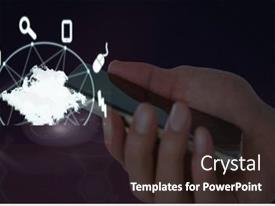 Digital Interface Of Smartphone PPT template 20 | CrystalGraphics