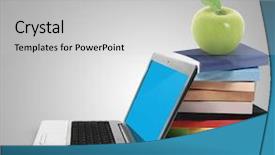  Presentation with digital books - Presentation theme consisting of jigsaw puzzle of 1000 pieces background and a light gray colored foreground