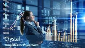  Presentation with digital technologies - Beautiful slides featuring digital marketing agemanagement - innovative technologies as symbol backdrop and a ocean colored foreground