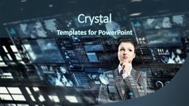  Presentation with digital technologies - Audience pleasing slide deck consisting of digital marketing agemanagement - innovative technologies as symbol backdrop and a  colored foreground