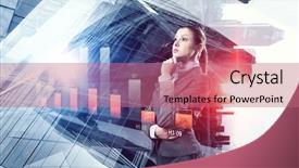  Presentation with symbol - Amazing slides having digital marketing agemanagement - innovative technologies as symbol backdrop and a coral colored foreground