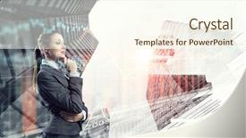  Presentation with symbol - Theme enhanced with digital marketing agemanagement - innovative technologies as symbol background and a  colored foreground