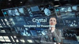  Presentation with digital technologies - Slides having digital marketing agemanagement - innovative technologies as symbol background and a  colored foreground