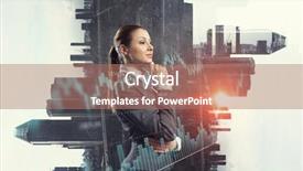  Presentation with symbol - Cool new slides with digital marketing agemanagement - innovative technologies as symbol backdrop and a coral colored foreground