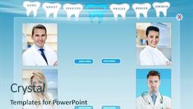  Presentation with tehnical dental - Beautiful presentation theme featuring digital marketing healthcare - dental web site template backdrop and a sky blue colored foreground