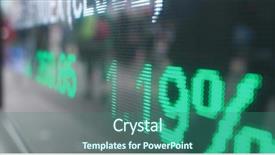  Presentation with market stock market education - PPT layouts consisting of digital marketing oil - stock market display prices background and a ocean colored foreground