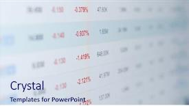  Presentation with market data - Slide set consisting of digital marketing red white - stock market investment data information background and a sky blue colored foreground