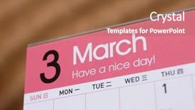  Presentation with calendar of november 2018 - Presentation featuring close up calendar of march background and a tawny brown colored foreground