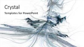  Presentation with design - Cool new theme with digital-painting-abstract-fractal-design backdrop and a white colored foreground