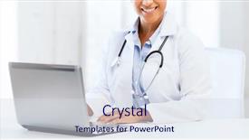  Presentation with digital healthcare - Amazing PPT layouts having digital paramedic - healthcare medical and technology concept backdrop and a sky blue colored foreground