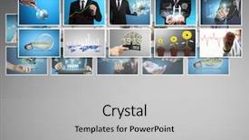  Presentation with album - Amazing theme having digital photo album new technology backdrop and a light gray colored foreground