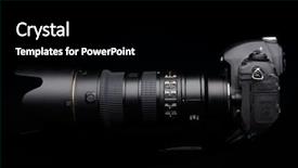  Presentation with zoom - Beautiful presentation featuring mega pixels - professional digital photo camera backdrop and a black colored foreground