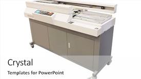  Presentation with digital printing - Audience pleasing PPT theme consisting of digital printing - image of a professional poligraphic backdrop and a white colored foreground