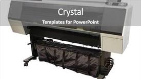  Presentation with digital printing - PPT theme consisting of path on blue paper isolated on white 3d rendering background and a sky blue colored foreground