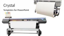  Presentation with digital printing - PPT layouts consisting of stylish trendy female manicure peony flower in beautiful young woman s hands blue background background and a teal colored foreground.